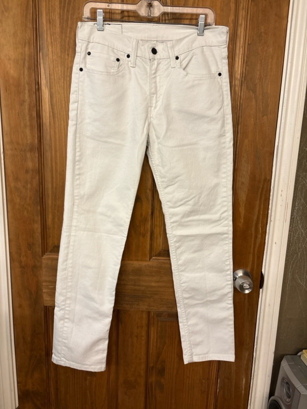 Levi’s 511 Slim Fit White Jeans Mens 31x30 Stretch Denim Pants